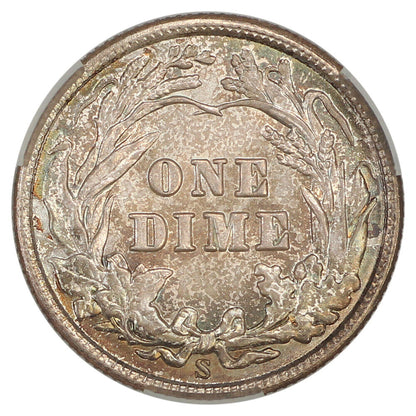 1909-S 10C CACG MS65 ex: D.L. Hansen - Barber Dime