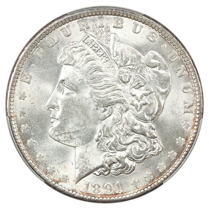 1891 $1 PCGS MS63 - Morgan Dollar