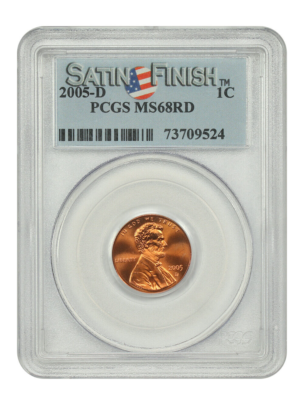 2005-D 1C PCGS SP68RD (Satin Finish) - Lincoln Cent (Modern)