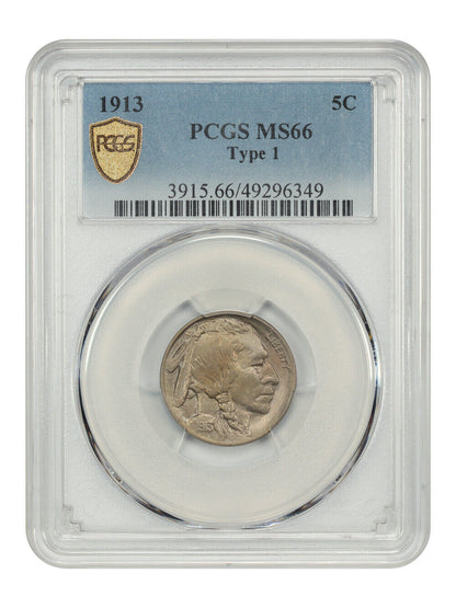 1913 5C Type 1 PCGS MS66