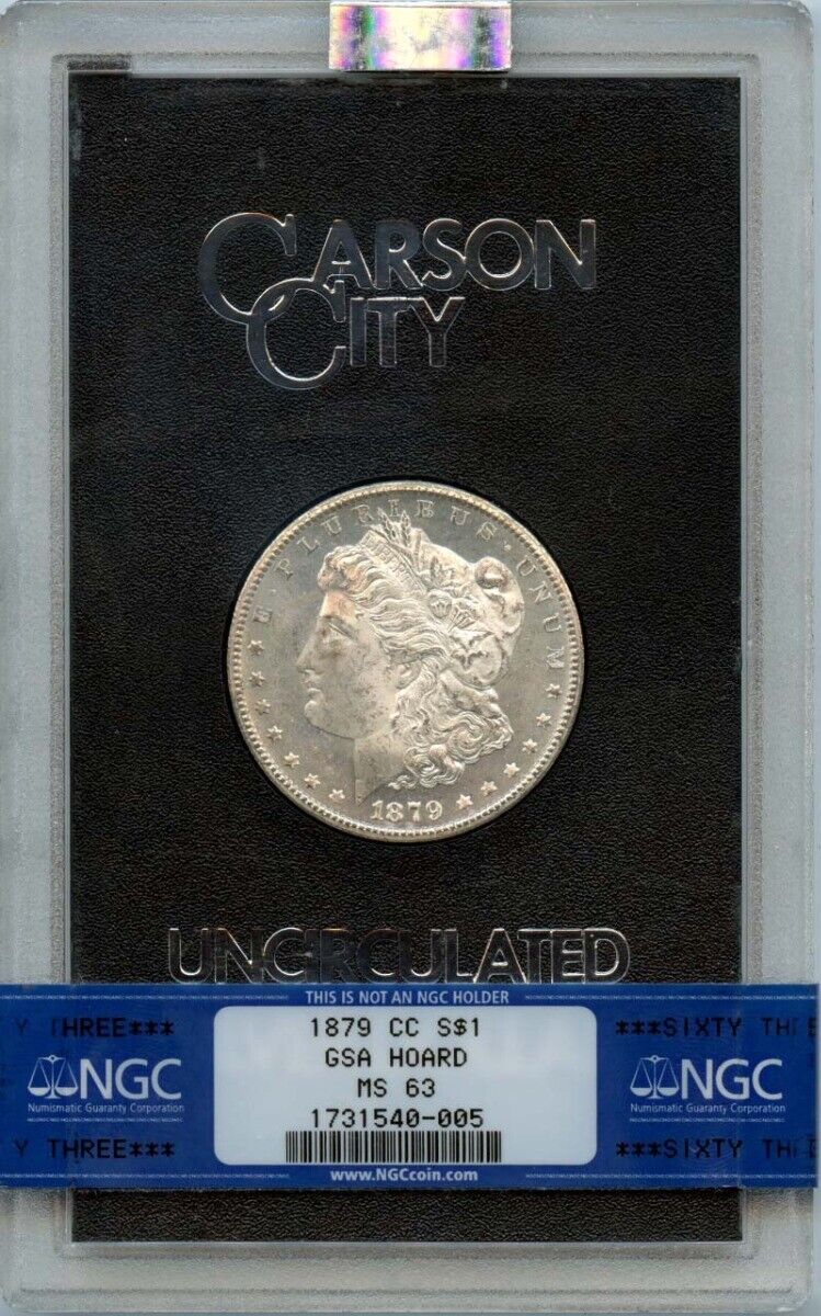 1879-CC Morgan Dollar GSA HOARD S$1 NGC MS63