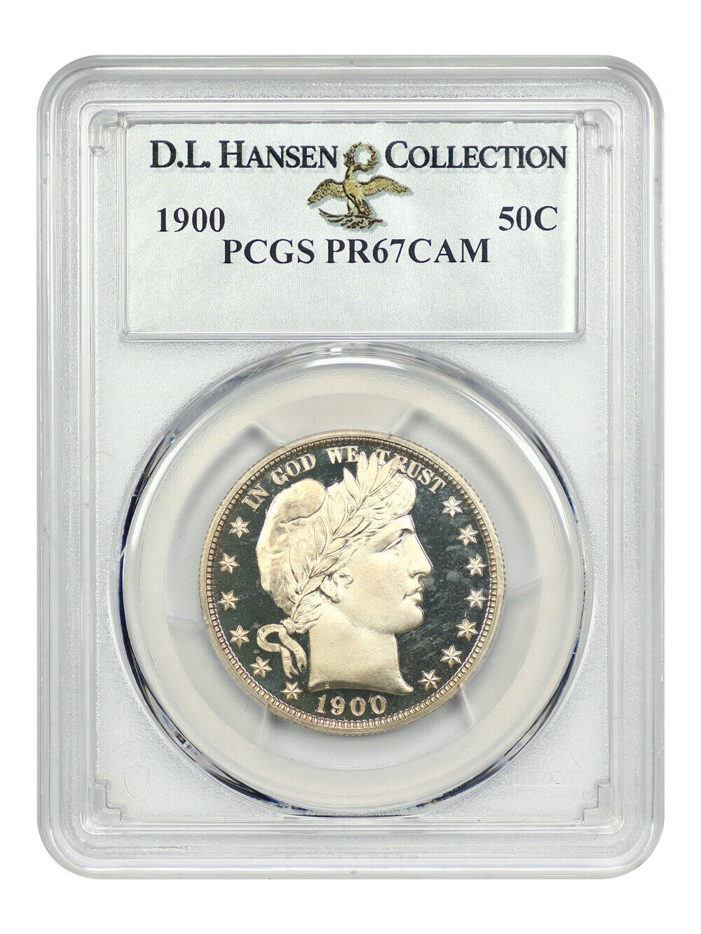 1900 50C PCGS PR67CAM ex: D.L. Hansen