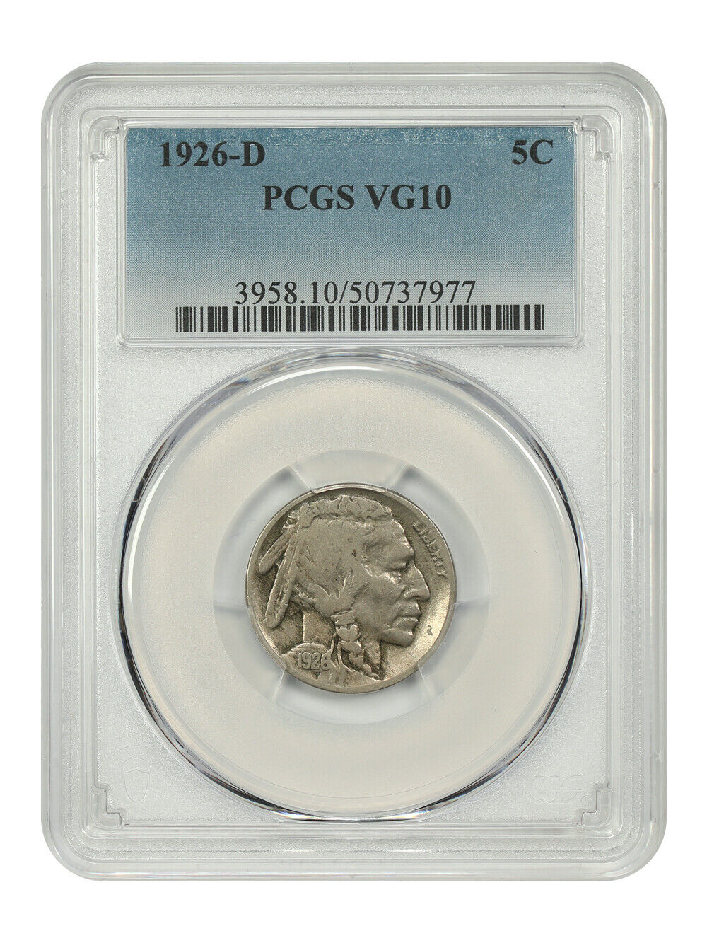 1926-D 5C PCGS VG10 - Buffalo Nickel