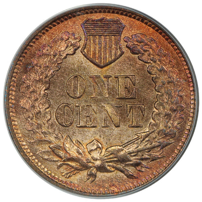 1868 1C PCGS/CAC MS64RD - Indian Cent - Better Date