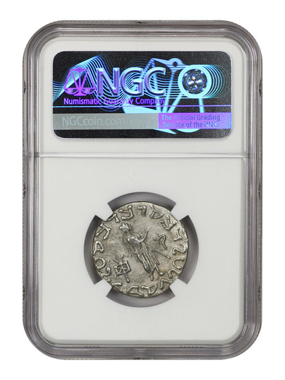 Ancient Roman: Azes I/II (after c.58 BC) AR Tetradrachm NGC VF (Indo-Scythians)