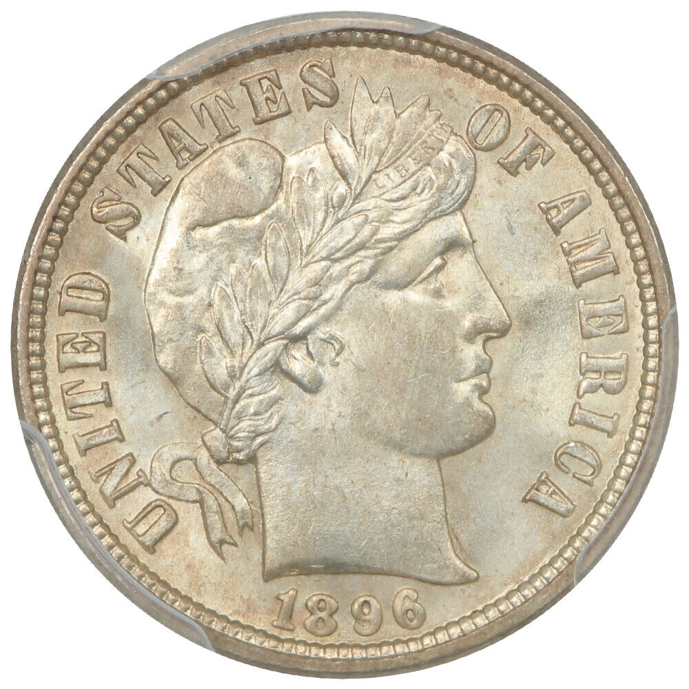 1896-O 10C PCGS MS65+ ex: D.L. Hansen