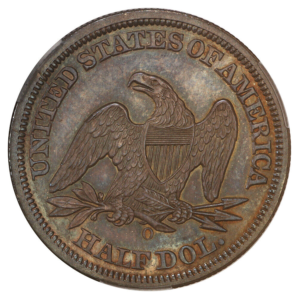 1846-O 50C CACG MS63 (Medium Date) ex: D.L. Hansen - Liberty Seated Half Dollar