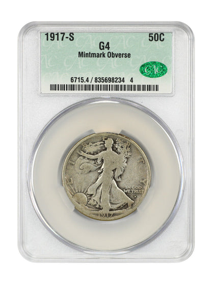 1917-S 50C CACG Good 04 (Obverse) - Walking Liberty Half Dollar