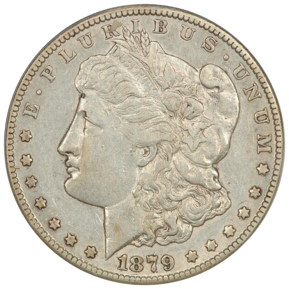 1879-CC $1 PCGS AU50 (Capped Die) - Morgan Dollar - Key Date from Carson City