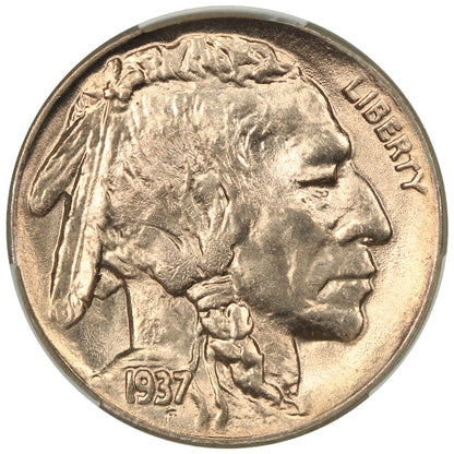 1937-D 5C CACG MS66 - Buffalo Nickel