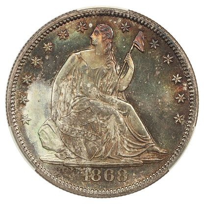 1868 50C CACG MS65 ex: D.L. Hansen - Liberty Seated Half Dollar