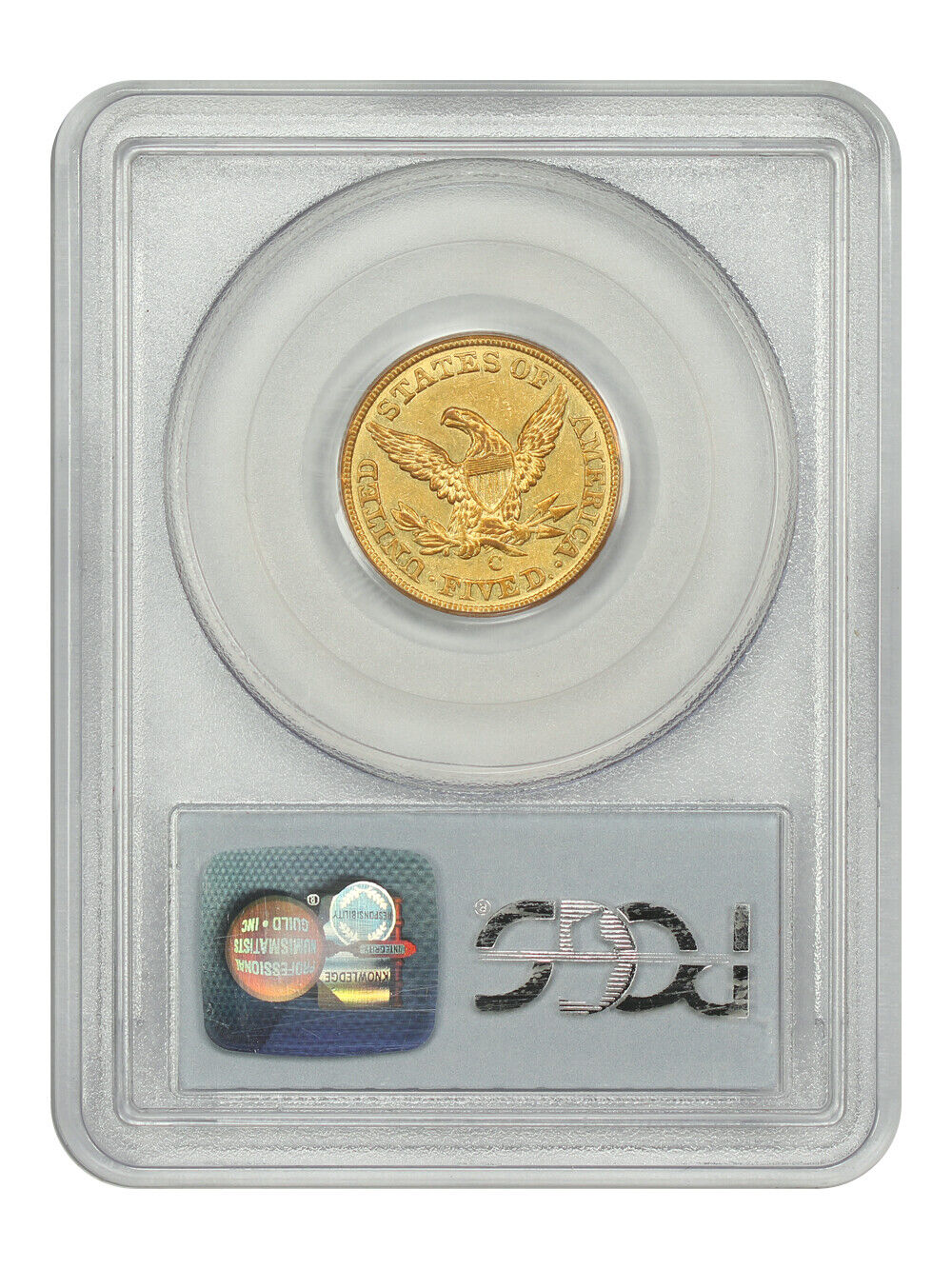 1848-C $5 PCGS AU50 - Liberty Head $5