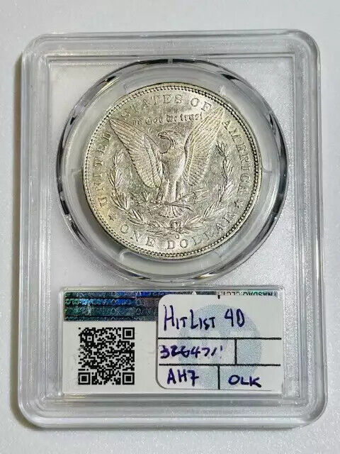 1896 O Morgan Silver Dollar PCGS AU-53 VAM 19 Shifted Date- Hitlist 40