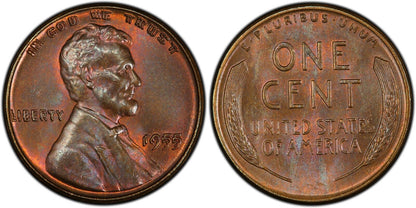 1955 P Lincoln Penny PCGS MS-64+ BN Doubled Die - Premium Quality! LOOKS RB!