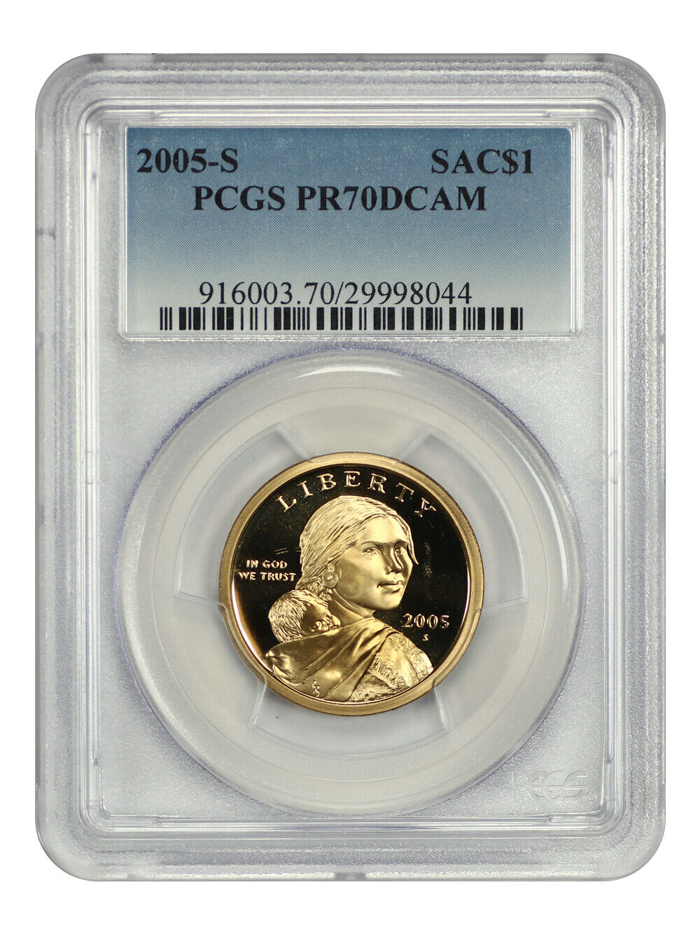 2005-S SAC$1 PCGS PR70DCAM - Sacagawea Dollar