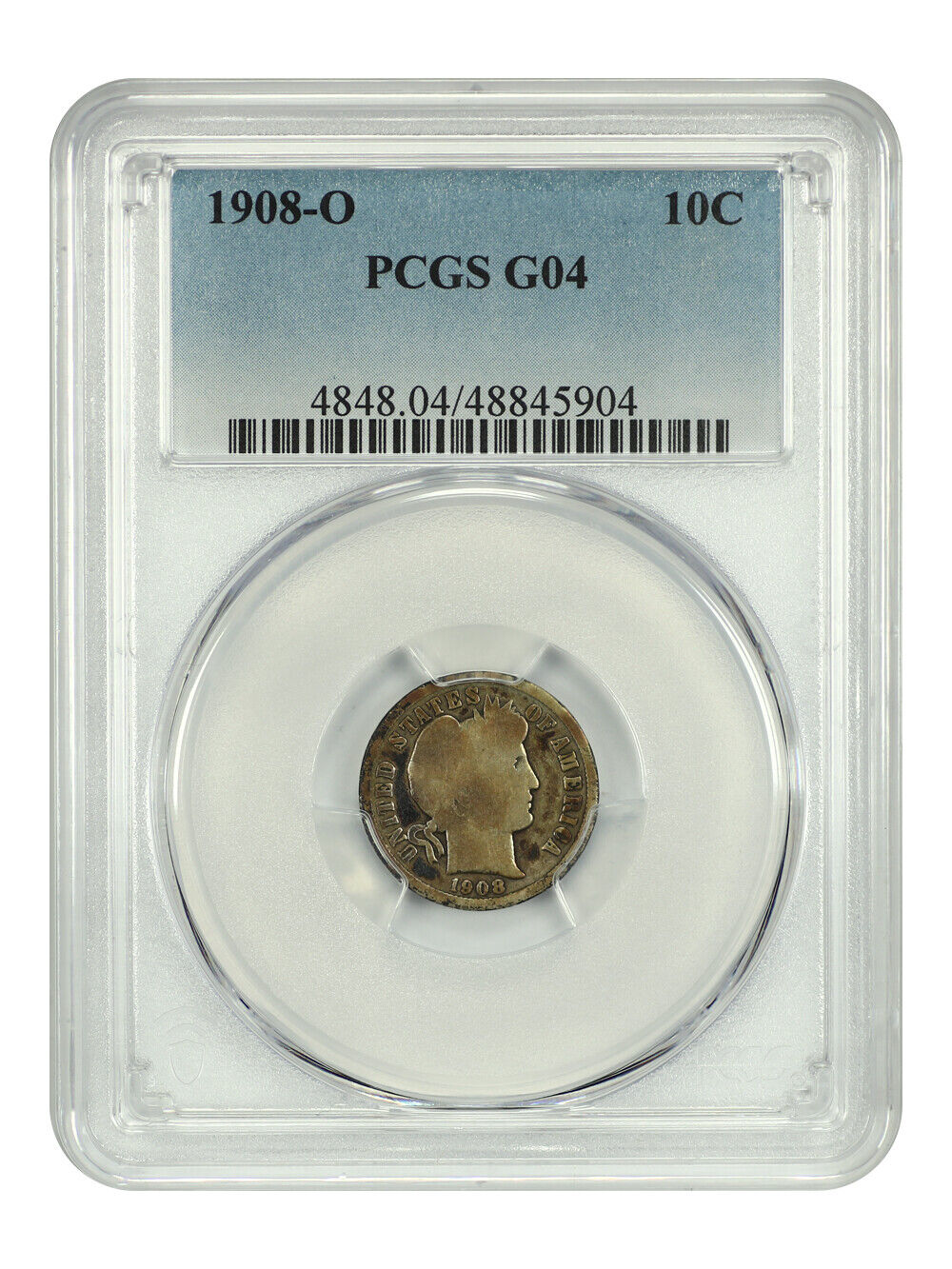 1908-O 10C PCGS G4