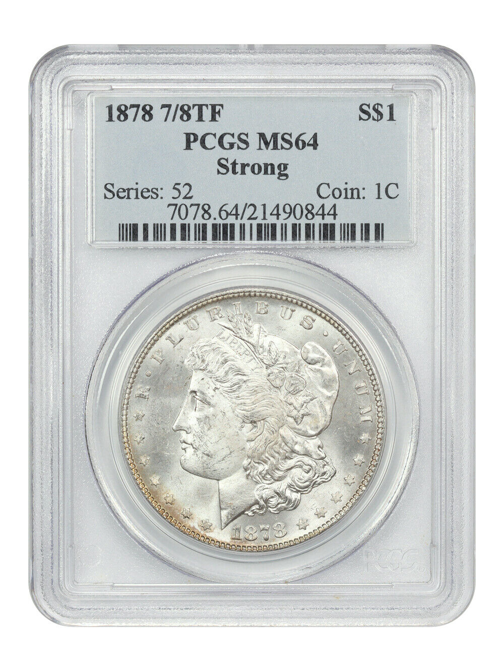 1878 7/8TF $1 PCGS MS64 (Strong)