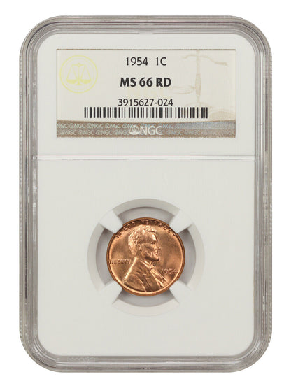 1954 1C NGC MS66RD