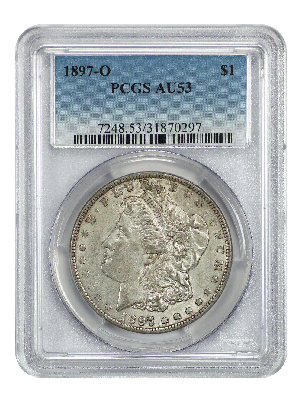 1897-O $1 PCGS AU53 - Morgan Dollar - Better Date from New Orleans