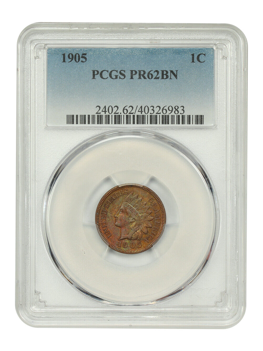 1905 1C PCGS PR62BN - Indian Cent