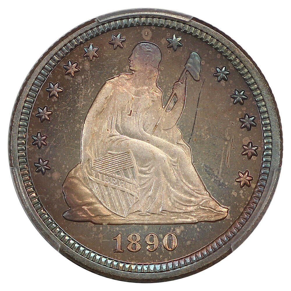 1890 25C PCGS PR67+CAM ex: Simpson