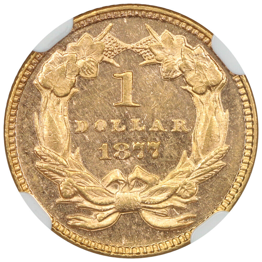 1877 G$1 NGC MS62DMPL - Gold Dollar