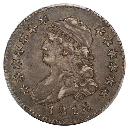 1818/5 25C PCGS AU50 (Browning 3) ex: D.L. Hansen