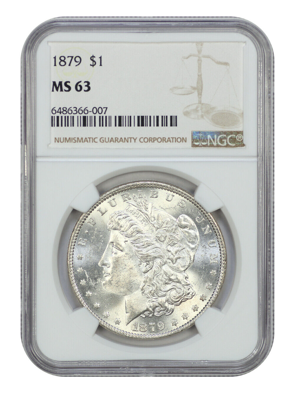 1879 $1 NGC MS63 - Morgan Dollar