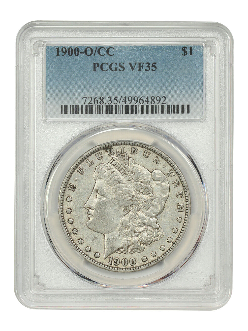 1900-O/CC $1 PCGS VF35 - Morgan Dollar - Scarce Over-Mintmark Variety