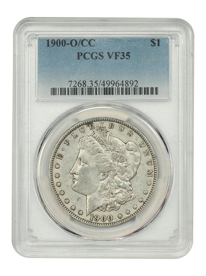 1900-O/CC $1 PCGS VF35 - Morgan Dollar - Scarce Over-Mintmark Variety