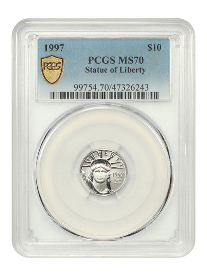 1997 $10 Statue of Liberty PCGS MS70