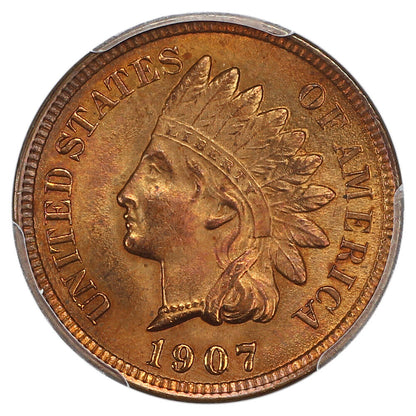 1907 1C PCGS MS65RB