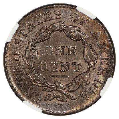 1827 1C NGC MS63BN - Coronet Head Cent