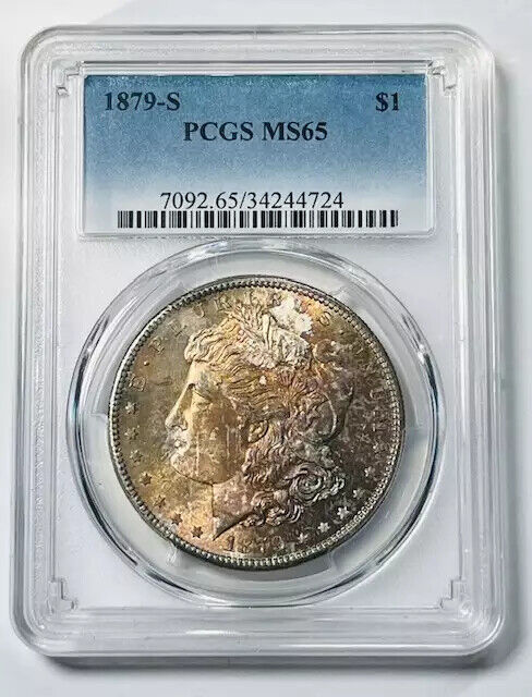 1879 S Morgan Silver Dollar PCGS MS-65 Original Toning!