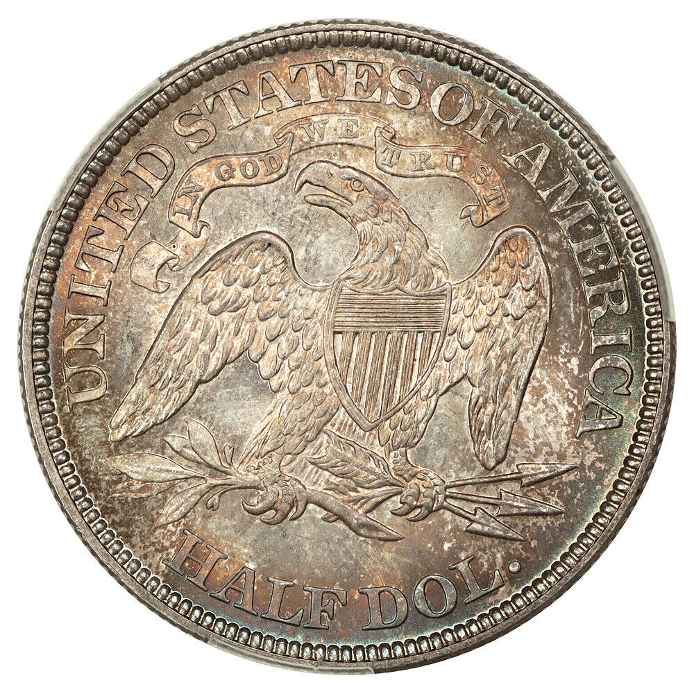 1868 50C CACG MS65 ex: D.L. Hansen - Liberty Seated Half Dollar