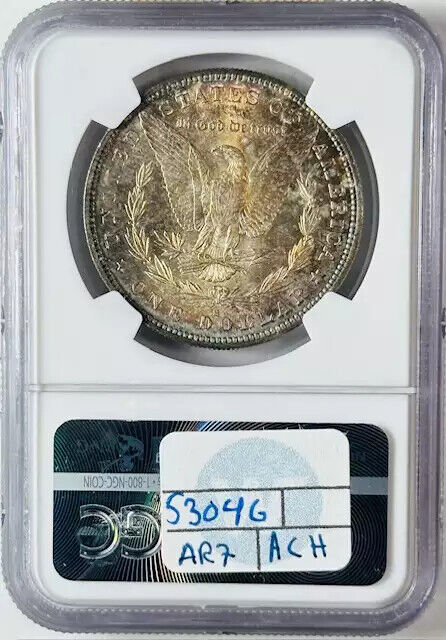 1882 S Morgan Silver Dollar NGC MS-66 Natural Toning!