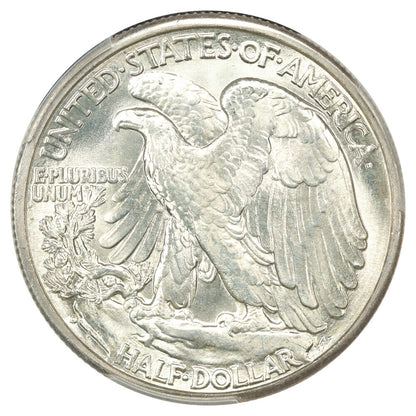 1943-D 50C PCGS/CAC MS66+ - Walking Liberty Half Dollar