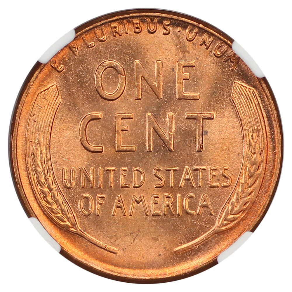 1955 1C NGC MS67RD - Lincoln Cent (Wheat Reverse)