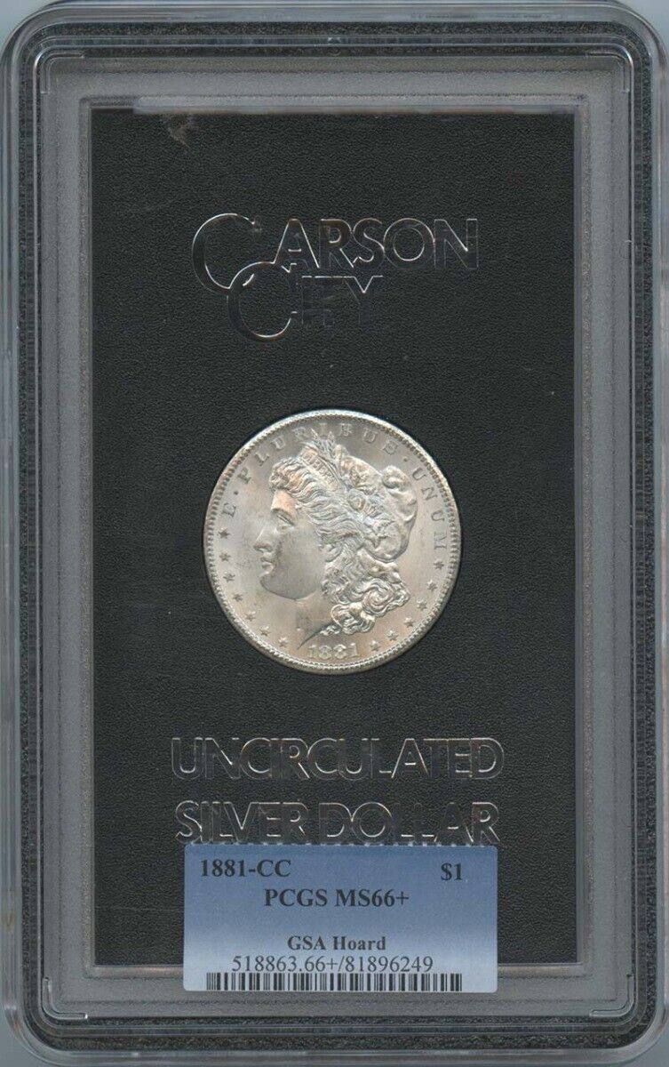 1881-CC Morgan Dollar GSA HOARD S$1 PCGS MS66+