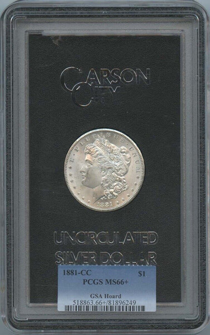 1881-CC Morgan Dollar GSA HOARD S$1 PCGS MS66+