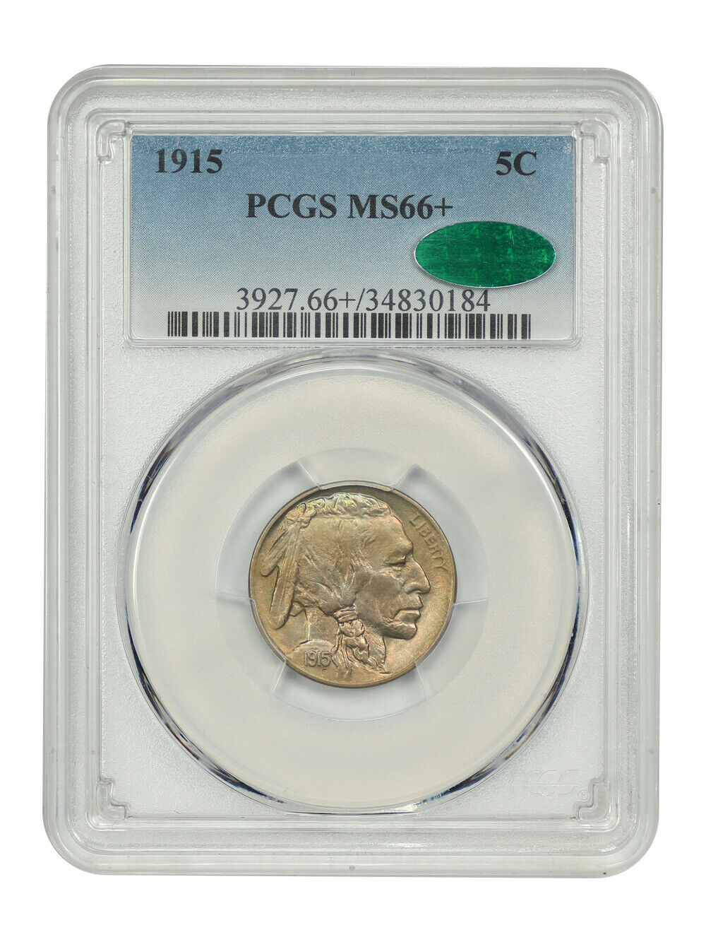 1915 5C PCGS/CAC MS66+ - Buffalo Nickel