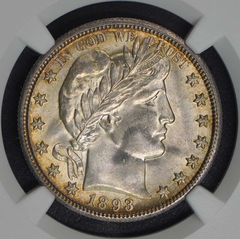 1893-O Barber Half Dollar 50C NGC MS65