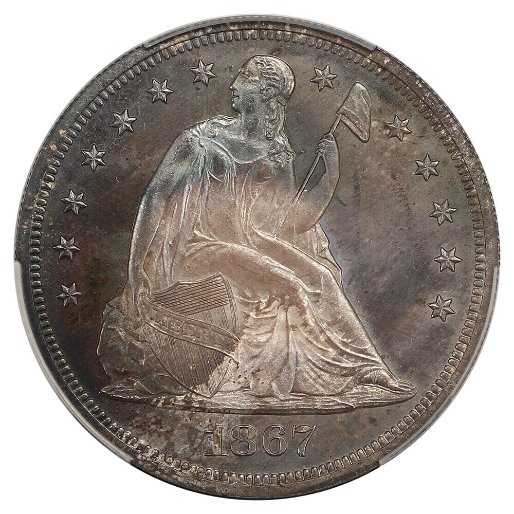 1867 $1 CACG PR65 ex: D.L. Hansen  - Liberty Seated Dollar