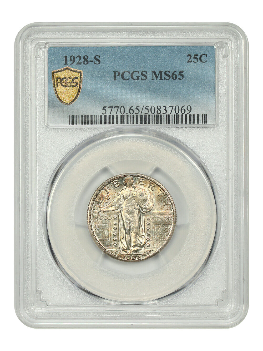 1928-S 25C PCGS MS65 - Standing Liberty Quarter