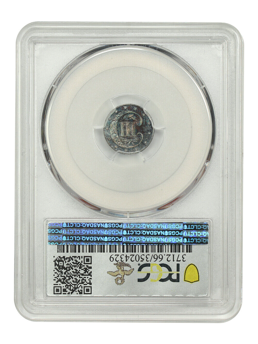 1863 3CS PCGS PR66 ex: D.L. Hansen