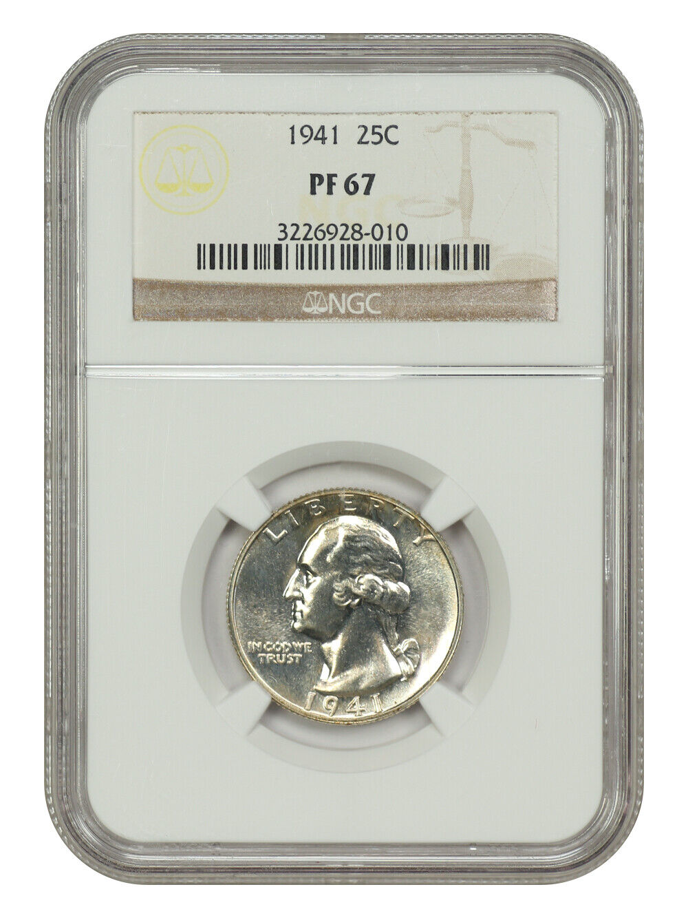 1941 25C NGC PR67 - Washington Quarter