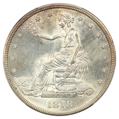 1878-CC Trade $1 PCGS MS61 ex: D.L. Hansen