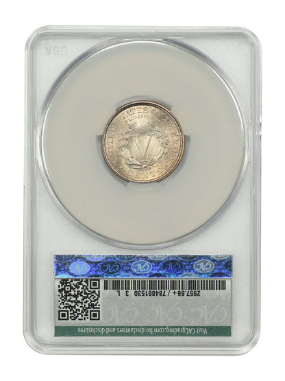 1892 5C CACG MS66+ ex: D.L. Hansen - Liberty Nickel