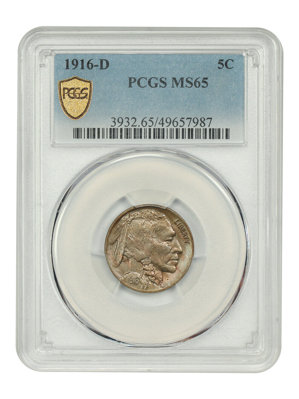 1916-D 5C PCGS MS65 - Buffalo Nickel