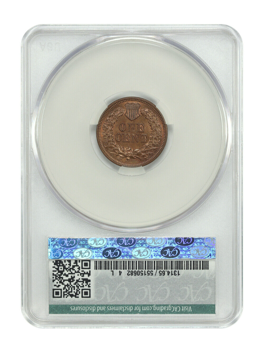 1869 1C CACG MS65BN ex: D.L. Hansen - Indian Cent